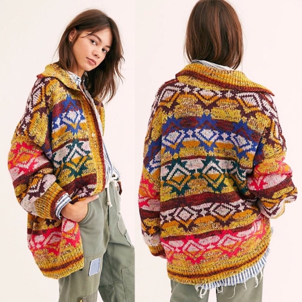 Free People Isle of Skye Sweater Coat
